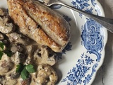 Blancs de poulet à la crème et aux champignons