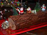 Bûche de noël choco poire de grand maman