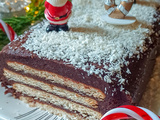 Bûche de Noël Économique aux Petits Beurres et Mousse au Chocolat