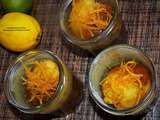 Cakes au citron confit dans un bocal