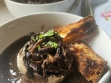Champignons de Paris farcis au bœuf bourguignon