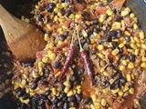Chili con carne anti-gaspi aux haricots noirs et maïs