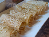 Cigares croustillants au fromage tomate-romarin