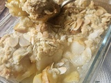 Cobbler aux poires, vanille & amande