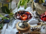 ✨ Compotée de prunes quetsches au Floc de Gascogne — Le dessert qui ouvre l’automne