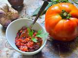 Confit de tomates au vinaigre et au miel