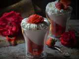 Coupe a la fraise : Mousse et aspic au miel