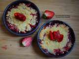 Crumble fraise rhubarbe