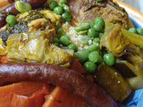 Du Couscous Printanier aux petits pois, fèves et artichauts