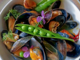 Facile de moules aux petits pois