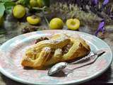 Feuilleté tressé à la compotée de mirabelles