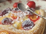 Feuilletés aux petites prunes du jardin