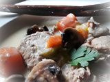 French traditional veal stew with vanilla