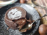 Gâteau très coulant au chocolat et crème de marron