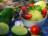 Granité concombre & citron vert (avec ou sans vodka)