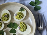 Green Deviled Eggs sauvages pour la St Patrick