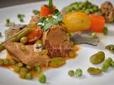 Jardin de Pâques, navarin d'agneau aux petits légumes de printemps