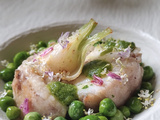 Médaillons de lotte aux petits pois et pesto d'ail des ours – Une assiette printanière tout en délicatesse