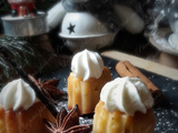 Mini babas au rhum et chantilly à la vanille