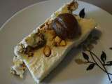 Nougat glace aux marrons de noel