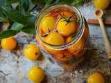 Pickles de tomates jaunes