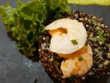 Salade chilienne de quinoa, avocat & crevettes