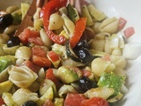 Salade de pâtes aux légumes grillés & citron-basilic