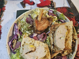 Salade gersoise traditionnelle : ma version hivernale aux manchons de canard, foie gras et chou rouge
