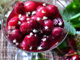 Soupe de cerises du jardin au sirop de sureau