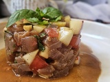 Tartare de thon & nectarine