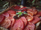 Tarte à la tomate sur tapenade maison