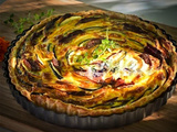 Tarte aux courgettes et magret de canard