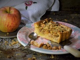 Tarte aux pommes façon crumble aux noix