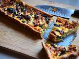 Tarte courgette, oseille et oignon blanc