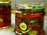 Tomates et courgettes confites