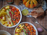 Veggie bowl d'automne à la courge