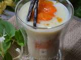 Verrine de semoule au lait à la compotée d'abricots