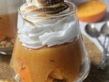 Verrines au kaki, sablé et meringue flambée : un dessert d automne antigaspi