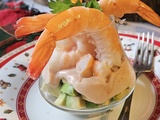 Verrines de crevettes roses, avocat et sauce cocktail : une entrée chic et économique pour Noël