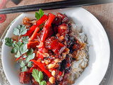 Vietnamese chilli and lime caramel pork stir fry (sauté de porc piment, caramel et citron vert)