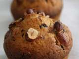 Muffins chocolat et noisettes