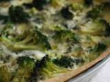 Quiche au brocoli et au bleu