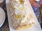 Bûche de Noël au citron meringuée