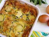 Clafoutis léger aux courgettes et chèvre