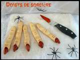 Doigts de sorcière pour Halloween