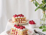 Millefeuille aux framboises