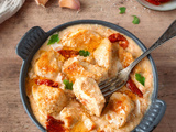 Poulet aux tomates séchées et parmesan