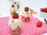 Tiramisu aux fraises et chocolat blanc