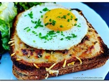 Croque monsieur ou croque madame à la béchamel et au fromage