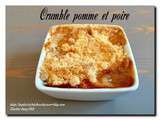 Crumble pomme poire